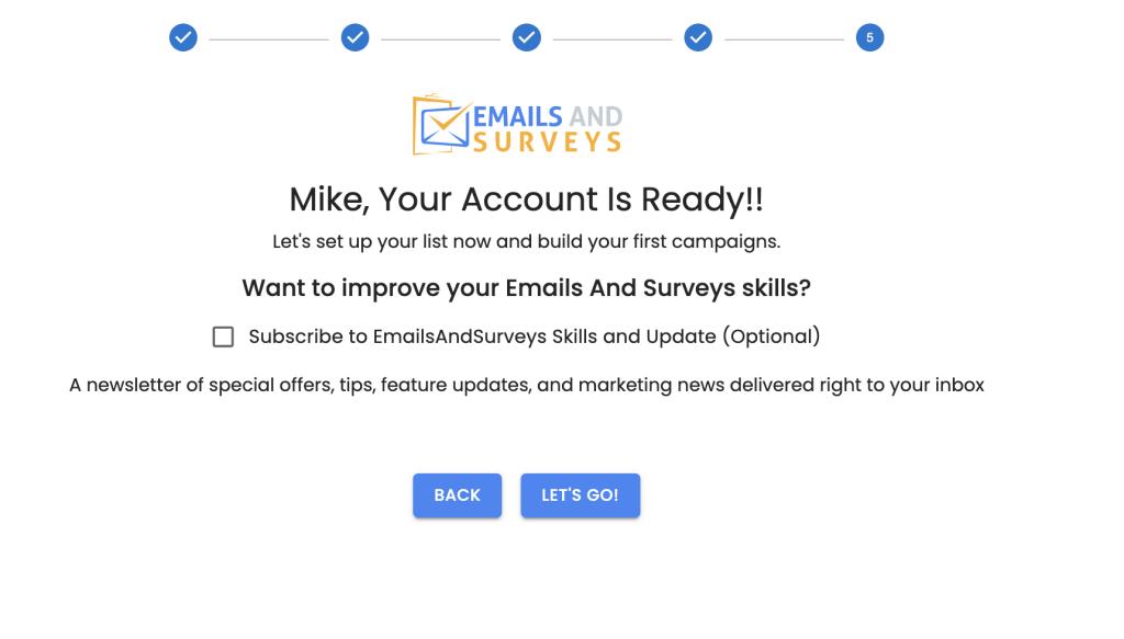 How Can I register in EmailsAndSurveys?